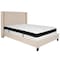 Flash Furniture Full Platform Bed Set, Beige HG-BMF-34-GG - alternate 3